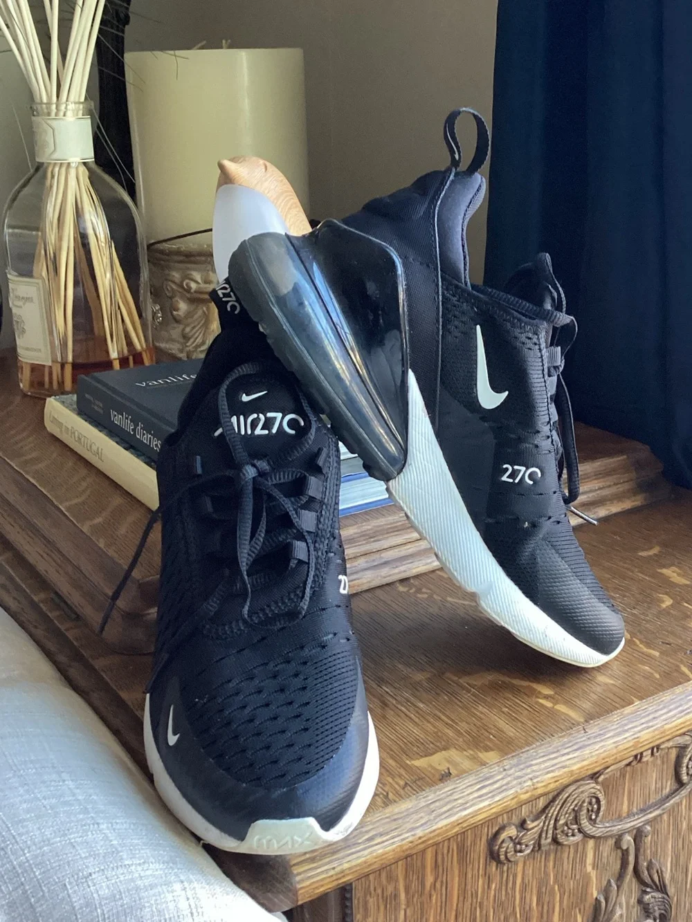 Nike Air Max 270 Black with White Accents